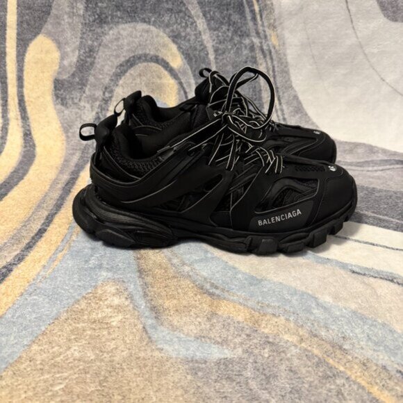 Balenciaga Track Sneaker Triple Black Mens Size 12 - Picture 3 of 7